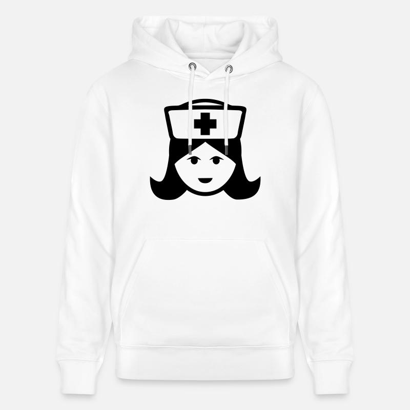 Infirmière - Sweat à capuche bio CRUISER Stanley/Stella Unisexe - blanc