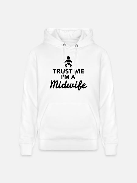 Hebamme - Stanley/Stella Unisex Bio-Hoodie CRUISER - Weiß