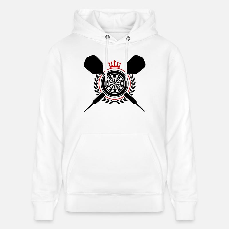 Fléchettes Fléchettes - Sweat à capuche bio CRUISER Stanley/Stella Unisexe - blanc