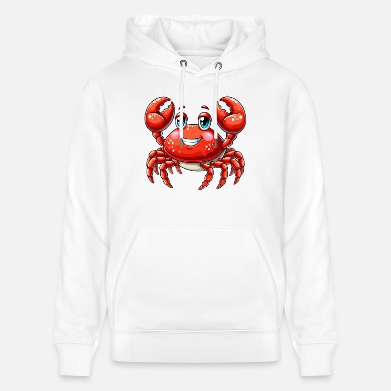 Crabe de la mer Rouge - Sweat à capuche bio CRUISER Stanley/Stella Unisexe - blanc
