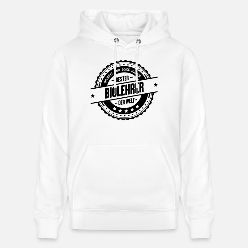 Bester Biolehrer - Stanley/Stella Unisex Bio-Hoodie CRUISER  - Weiß