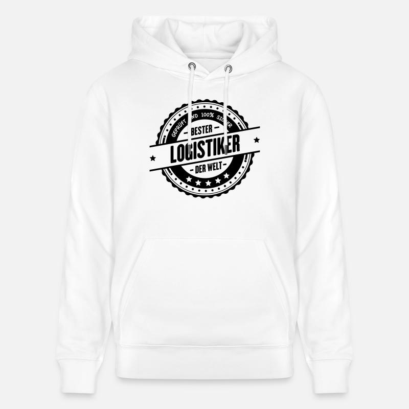 Bester Logistiker - Stanley/Stella Unisex Bio-Hoodie CRUISER  - Weiß