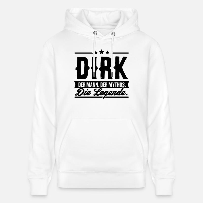 Man Myth Legend Dirk - Sweat à capuche bio CRUISER Stanley/Stella Unisexe - blanc