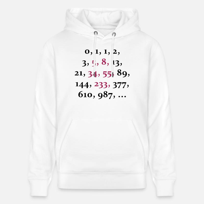 fibonacci sequence (2c) - Stanley/Stella Unisex Bio-Hoodie CRUISER  - Weiß