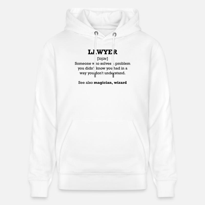 Avocat - Assistant - Sweat à capuche bio CRUISER Stanley/Stella Unisexe - blanc