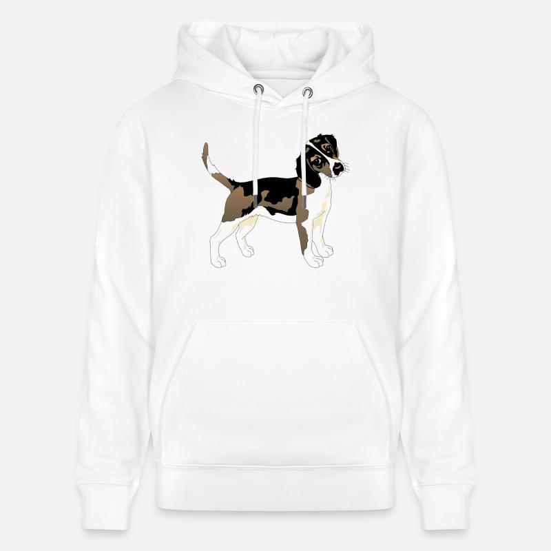 Chien - Sweat à capuche bio CRUISER Stanley/Stella Unisexe - blanc