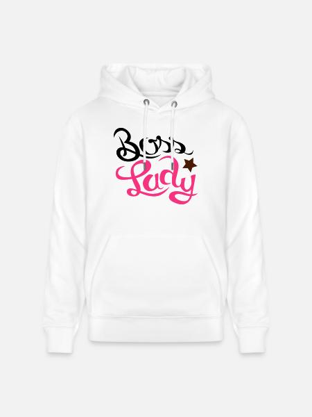 boss lady - Stanley/Stella Unisex Bio-Hoodie CRUISER  - Weiß