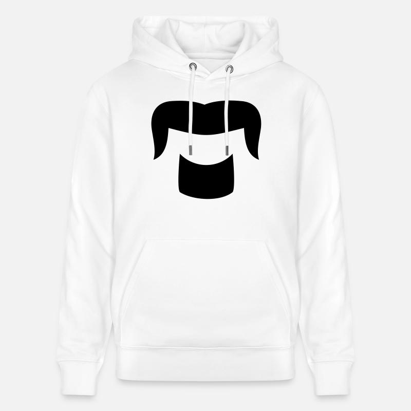 Bacantes moustache - Sweat à capuche bio CRUISER Stanley/Stella Unisexe - blanc