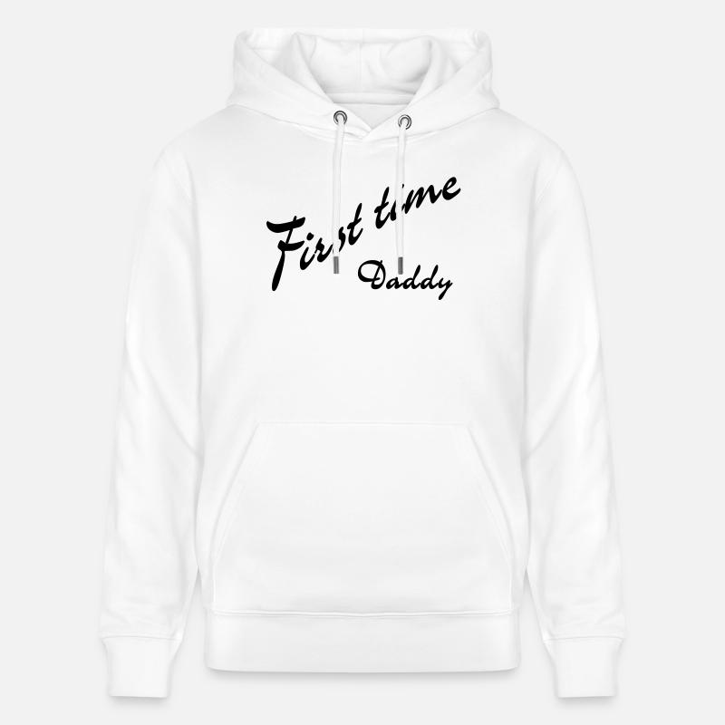 first time Daddy - Sweat à capuche bio CRUISER Stanley/Stella Unisexe - blanc