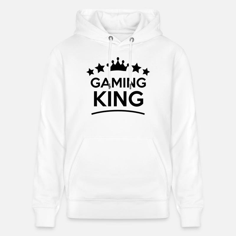 gaming king stars - Sweat à capuche bio CRUISER Stanley/Stella Unisexe - blanc