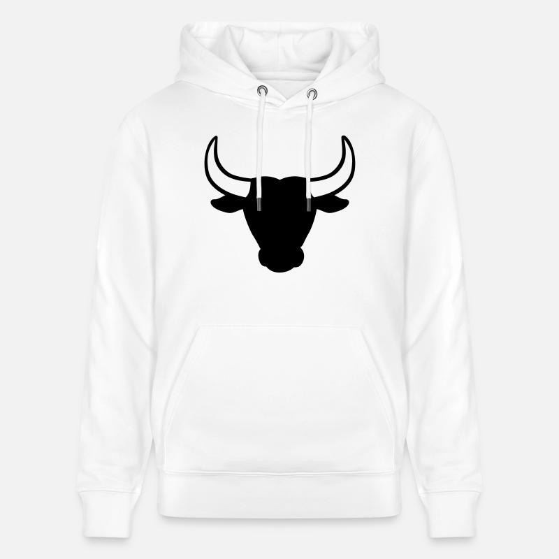 Taureau - Sweat à capuche bio CRUISER Stanley/Stella Unisexe - blanc
