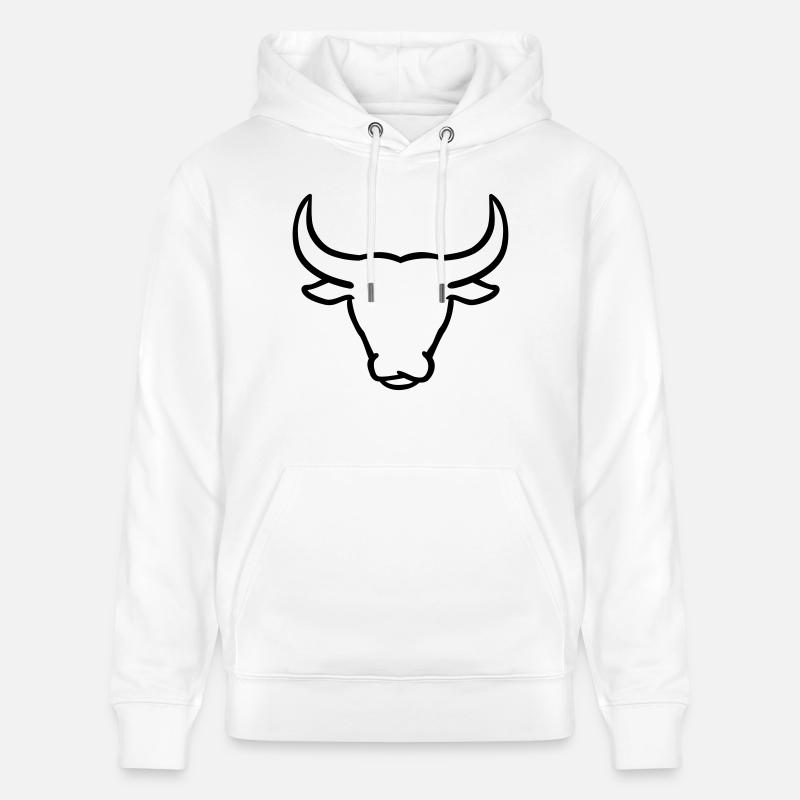 Taureau - Sweat à capuche bio CRUISER Stanley/Stella Unisexe - blanc