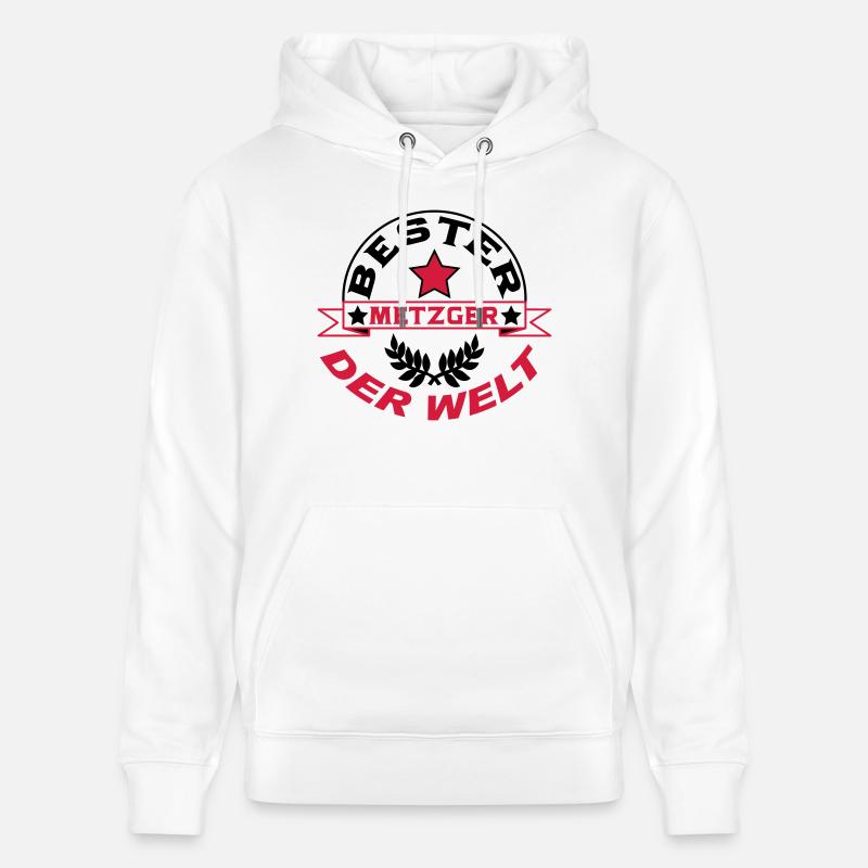 Metzger Backer Butcher Baker Vati - Sweat à capuche bio CRUISER Stanley/Stella Unisexe - blanc
