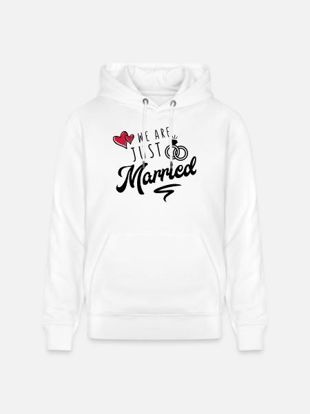 we are just married - Stanley/Stella Unisex Bio-Hoodie CRUISER - Weiß