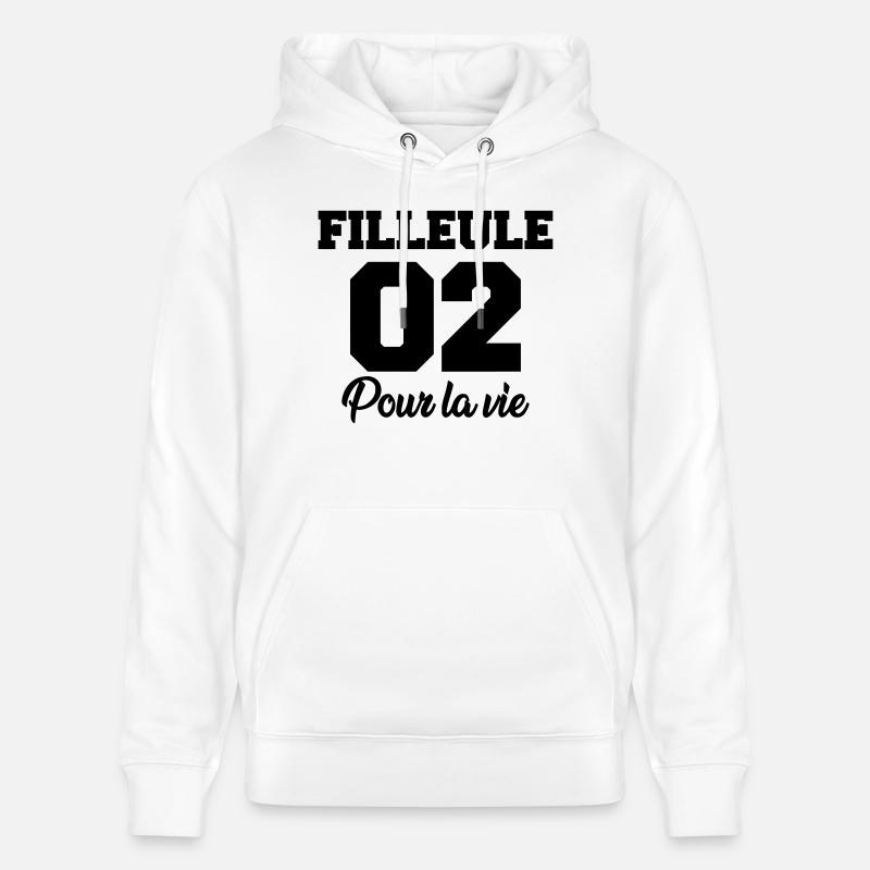 filleule 02 pour la vie - Sweat à capuche bio CRUISER Stanley/Stella Unisexe - blanc