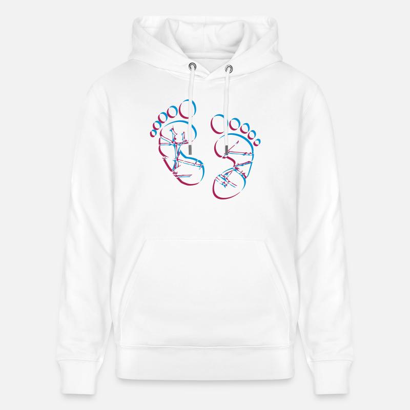 2 couleurs bébé - Sweat à capuche bio CRUISER Stanley/Stella Unisexe - blanc