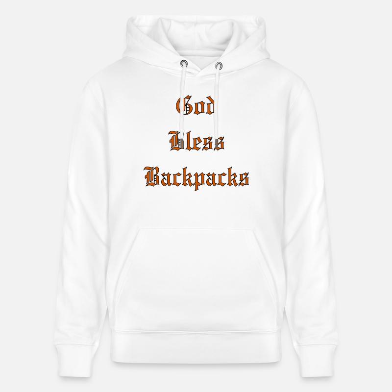 GodBlessSacs à dos - Sweat à capuche bio CRUISER Stanley/Stella Unisexe - blanc
