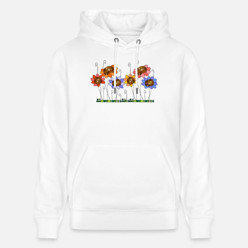 Fleur - Sweat à capuche bio CRUISER Stanley/Stella Unisexe - blanc