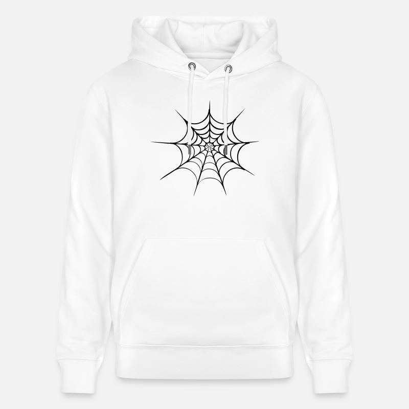 spider web halloween - Sweat à capuche bio CRUISER Stanley/Stella Unisexe - blanc