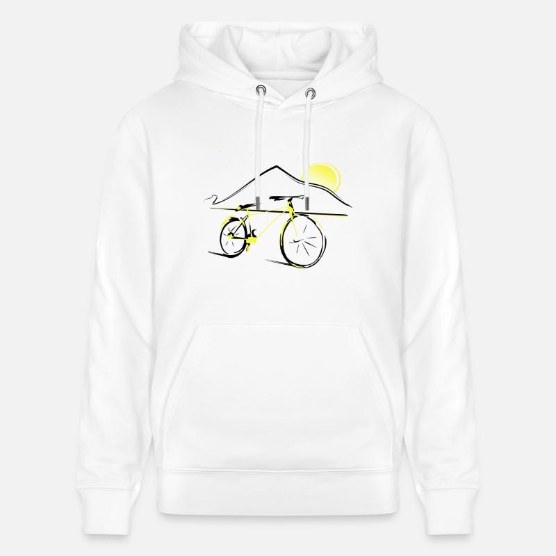 Teide et vélo - Sweat à capuche bio CRUISER Stanley/Stella Unisexe - blanc