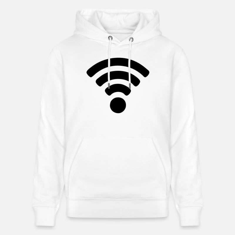Wi-fi - Sweat à capuche bio CRUISER Stanley/Stella Unisexe - blanc