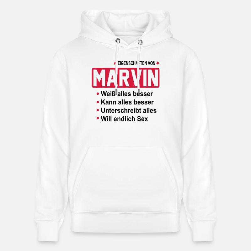 marvin - Stanley/Stella Unisex Bio-Hoodie CRUISER  - Weiß
