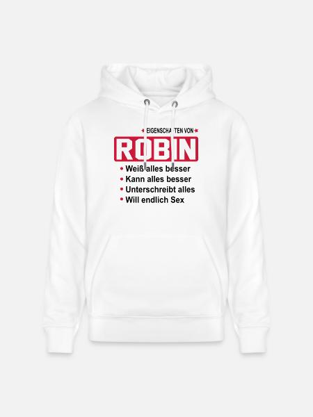 robin - Stanley/Stella Unisex Bio-Hoodie CRUISER - Weiß