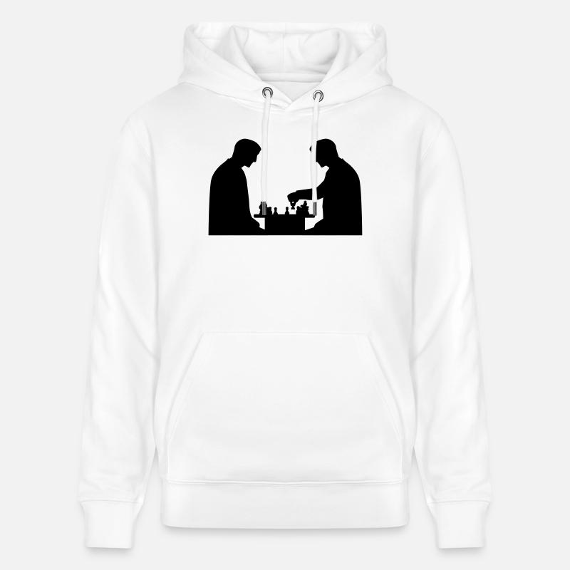 Échecs - Sweat à capuche bio CRUISER Stanley/Stella Unisexe - blanc