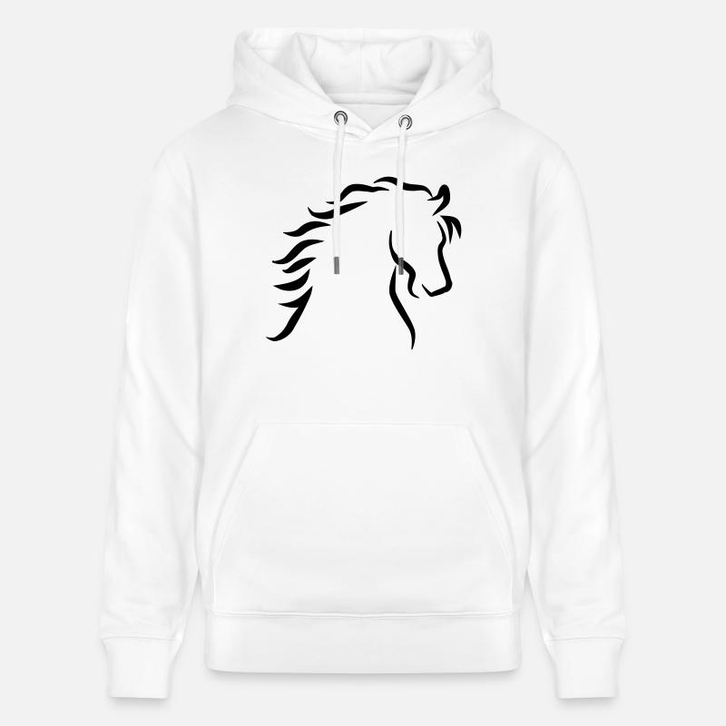 Cheval - Sweat à capuche bio CRUISER Stanley/Stella Unisexe - blanc