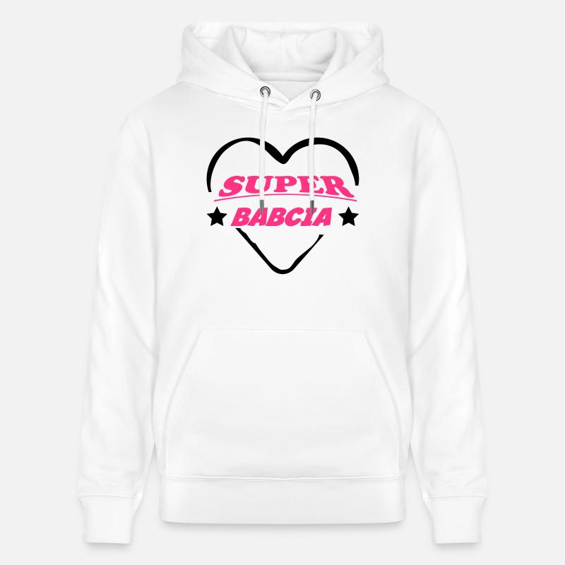 Super babcia - Sweat à capuche bio CRUISER Stanley/Stella Unisexe - blanc