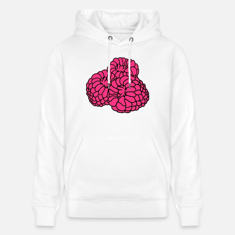 beaucoup de framboises baies délicieux - Sweat à capuche bio CRUISER Stanley/Stella Unisexe - blanc