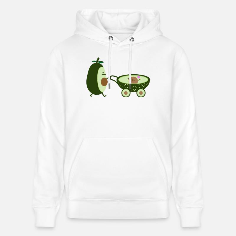 Avocat comme mère marchante (b) - Sweat à capuche bio CRUISER Stanley/Stella Unisexe - blanc