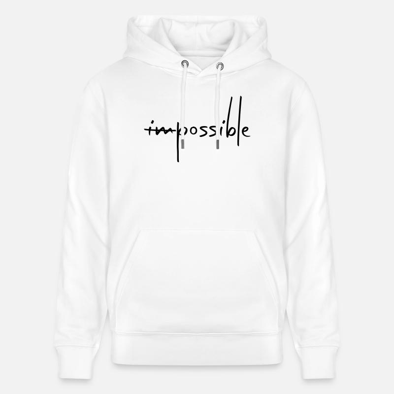 IMPOSSIBLE POSSIBLE - Sweat à capuche bio CRUISER Stanley/Stella Unisexe - blanc