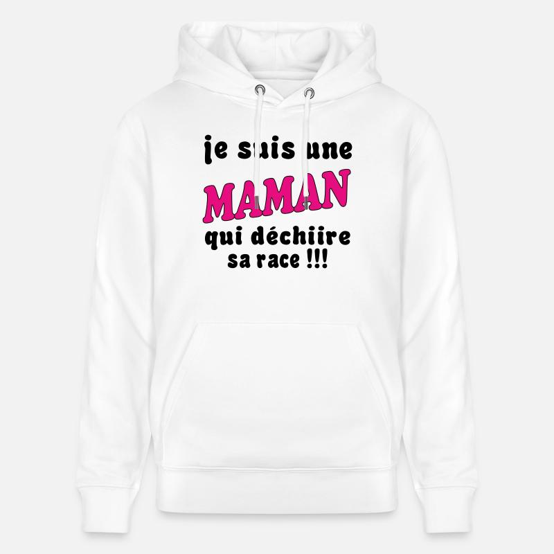 Ich bin eine MAMA... - Stanley/Stella Unisex Bio-Hoodie CRUISER  - Weiß