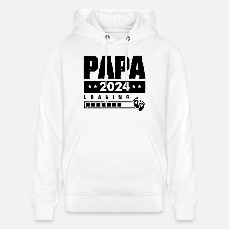 papa 2024 loading - Stanley/Stella Unisex Bio-Hoodie CRUISER  - Weiß