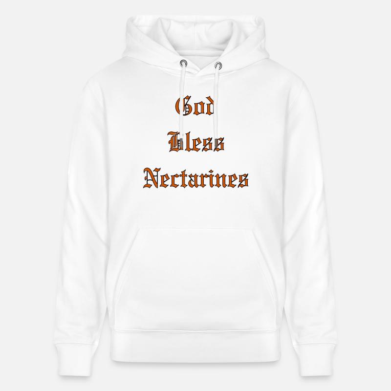 Que Dieu bénisse les nectarines - Sweat à capuche bio CRUISER Stanley/Stella Unisexe - blanc