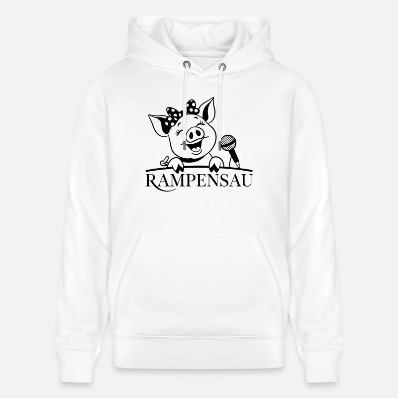 Rampe porc - Sweat à capuche bio CRUISER Stanley/Stella Unisexe - blanc