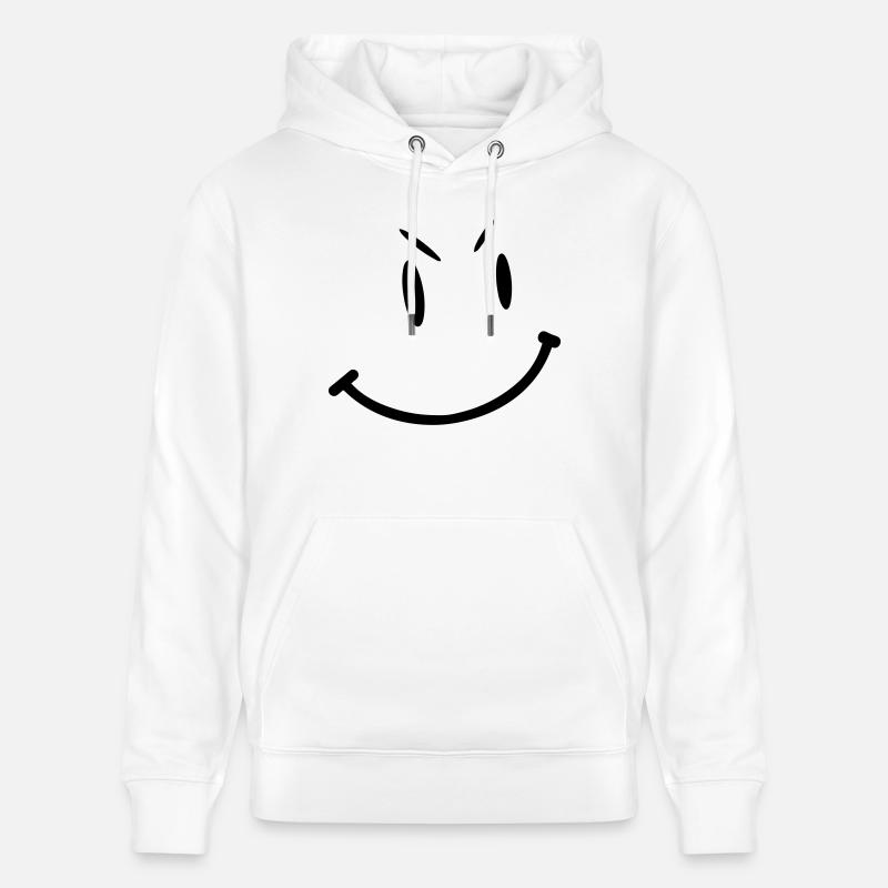 smile1 - Sweat à capuche bio CRUISER Stanley/Stella Unisexe - blanc