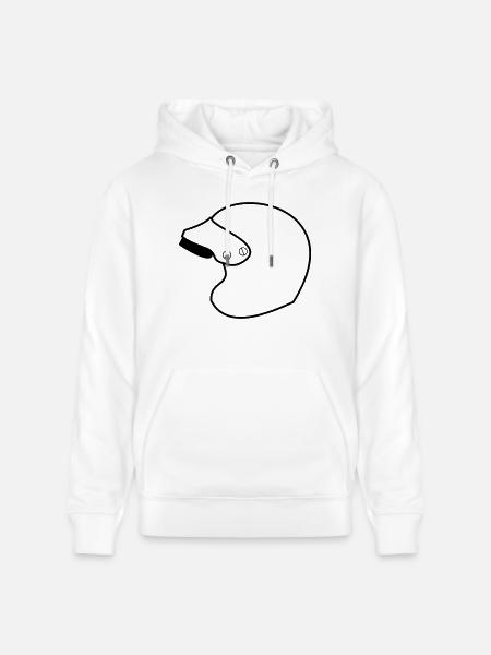 Racing Jet Helm - Stanley/Stella Unisex Bio-Hoodie CRUISER  - Weiß