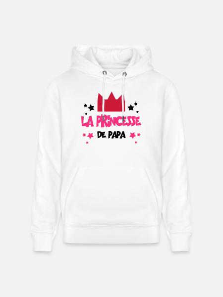 la princesse de papa - Sweat à capuche bio CRUISER Stanley/Stella Unisexe - blanc