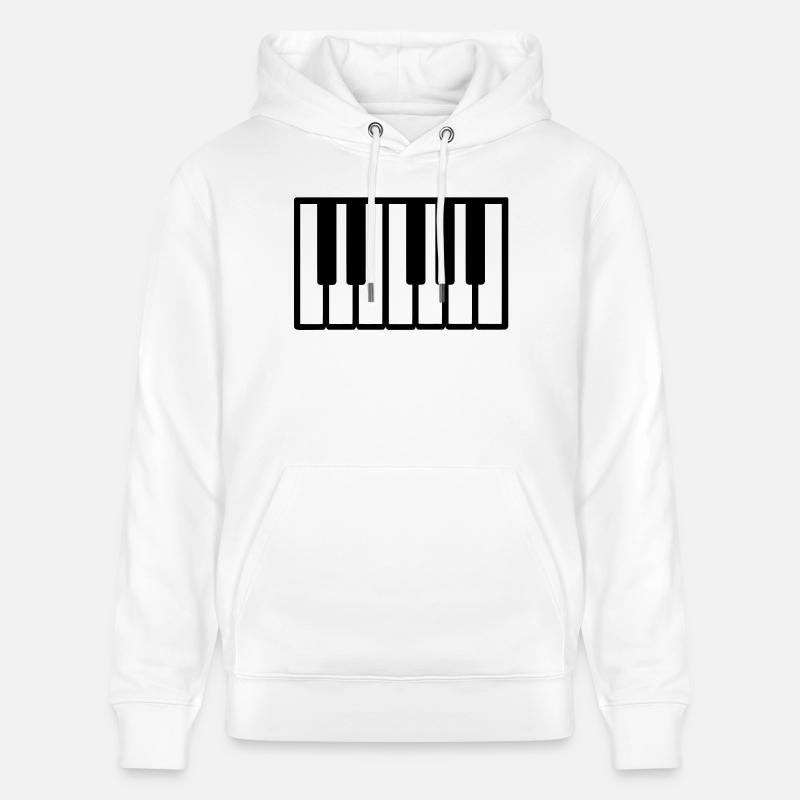 Klavier - Stanley/Stella Unisex Bio-Hoodie CRUISER  - Weiß