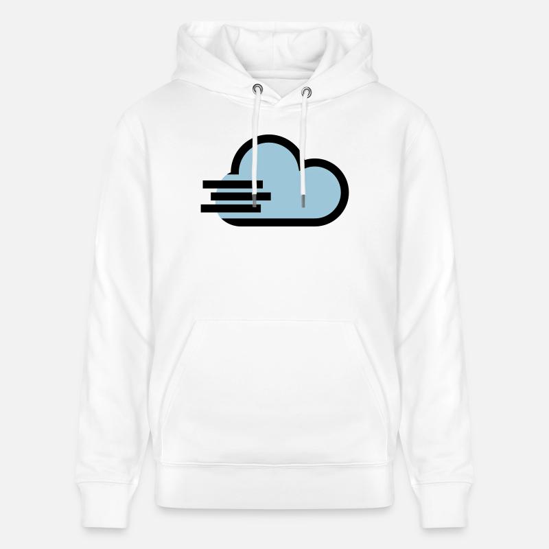 Icône de temps venteux - Sweat à capuche bio CRUISER Stanley/Stella Unisexe - blanc