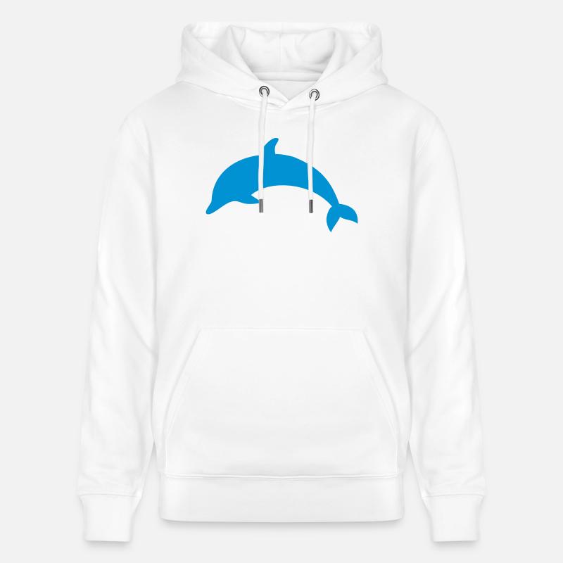 Dauphin - Sweat à capuche bio CRUISER Stanley/Stella Unisexe - blanc