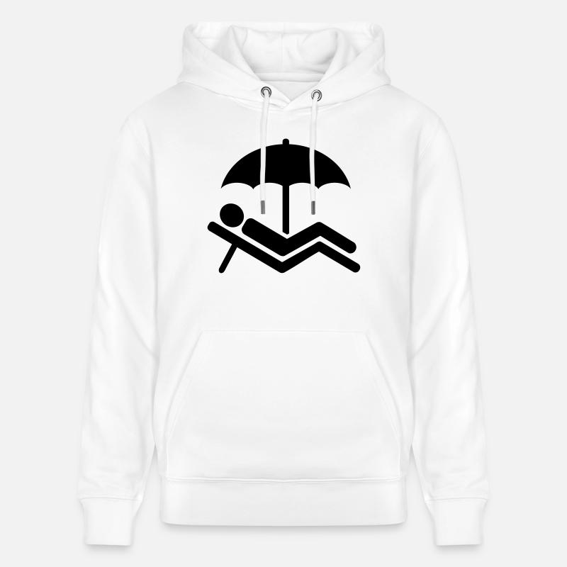 Plage - Sweat à capuche bio CRUISER Stanley/Stella Unisexe - blanc