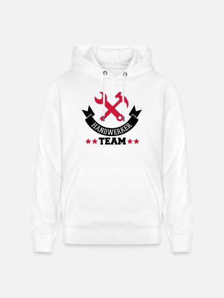 handwerker_team_2 - Stanley/Stella Unisex Bio-Hoodie CRUISER - Weiß