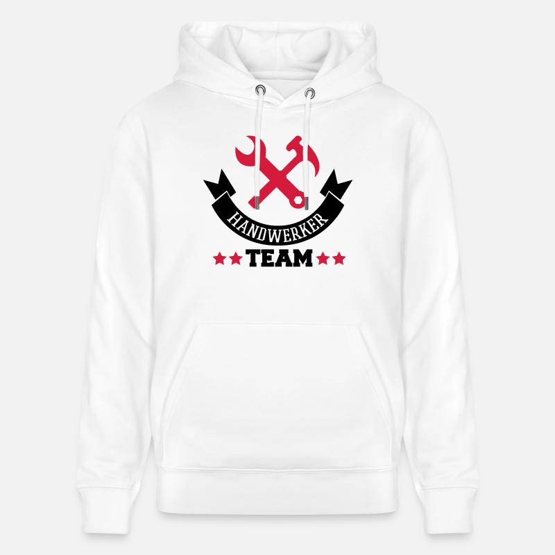 handwerker_team_2 - Sweat à capuche bio CRUISER Stanley/Stella Unisexe - blanc