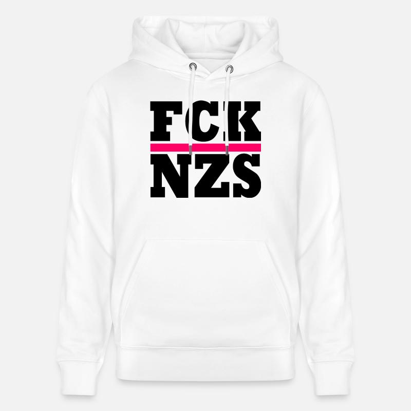 FCK NZS - Sweat à capuche bio CRUISER Stanley/Stella Unisexe - blanc