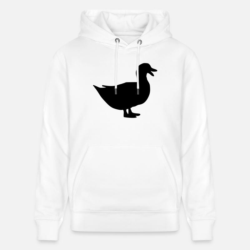 Canard - Sweat à capuche bio CRUISER Stanley/Stella Unisexe - blanc