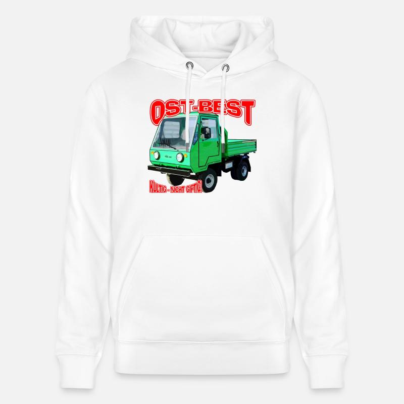 Multicar M25 bunt - Stanley/Stella Unisex Bio-Hoodie CRUISER  - Weiß