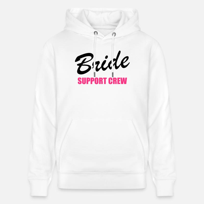Bride Support Crew 2clr - Sweat à capuche bio CRUISER Stanley/Stella Unisexe - blanc